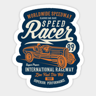 Speed Car Racing Sticker